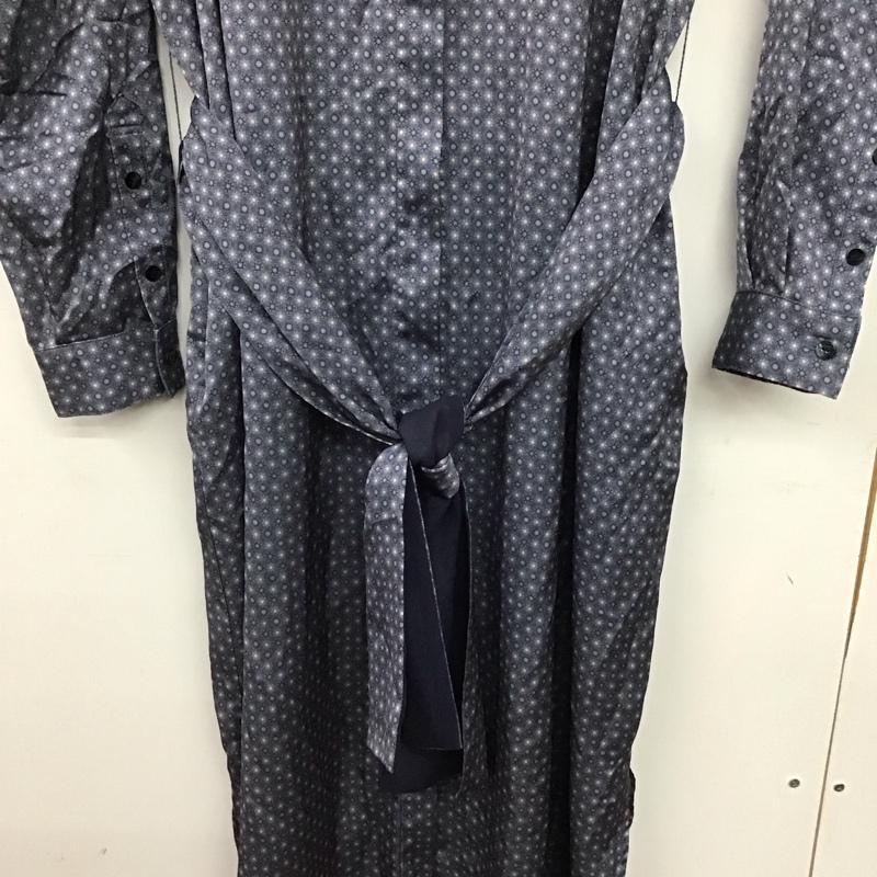 シップス SHIPS ワンピース ロングスカート 長袖ロングワンピース フレアスカート 38 プリント マルチカラー / マルチカラー /  レディース USED 古着 中古 10146476