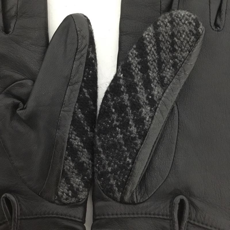 ユナイテッドアローズ UNITED ARROWS ファッション小物 手袋 チェック 黒 / ブラック /  メンズ USED 古着 中古 10146485