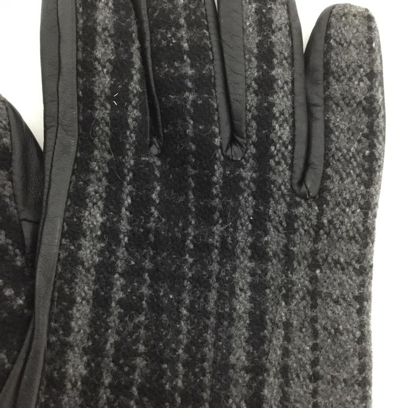 ユナイテッドアローズ UNITED ARROWS ファッション小物 手袋 チェック 黒 / ブラック /  メンズ USED 古着 中古 10146485