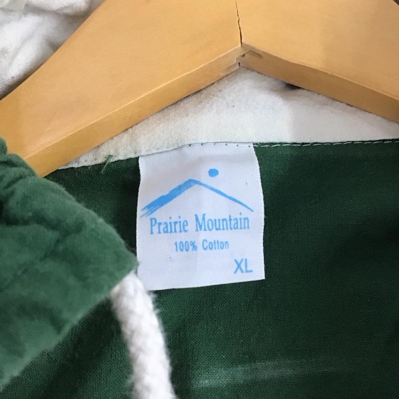 プレーリーマウンテン PRAIRIE MOUNTAIN パーカー 長袖 XL プリント 緑 / グリーン /  メンズ USED 古着 中古 10146517