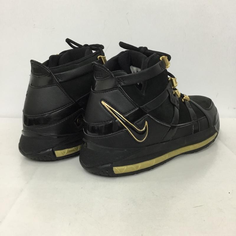ナイキ NIKE スニーカー スニーカー AO2434-001 ZOOM LEBRON 3 QS 28.5cm 28.5cm ワンポイント 黒 / ブラック / X 金 / ゴールド /  メンズ USED 古着 中古 10146522