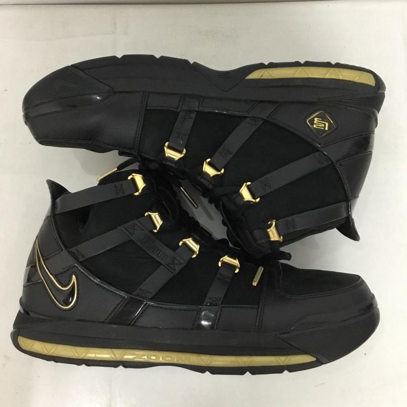 ナイキ NIKE スニーカー スニーカー AO2434-001 ZOOM LEBRON 3 QS 28.5cm 28.5cm ワンポイント 黒 / ブラック / X 金 / ゴールド /  メンズ USED 古着 中古 10146522