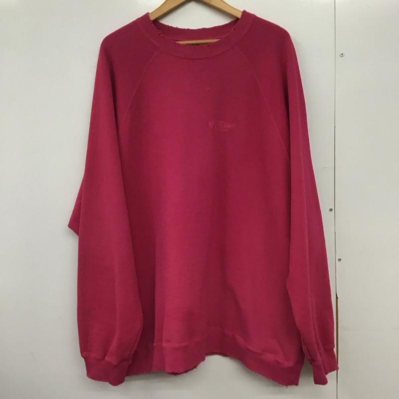 ダイリク DAIRIKU トレーナー 長袖 22AW C-3 Water-repellent Pullover Sweater スウェット L ロゴ、文字 桃 / ピンク /  メンズ USED 古着 中古 10146529
