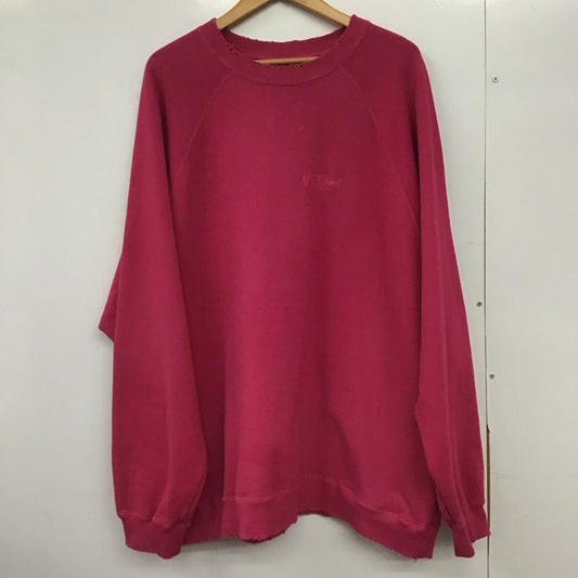 ダイリク DAIRIKU トレーナー 長袖 22AW C-3 Water-repellent Pullover Sweater スウェット L ロゴ、文字 桃 / ピンク /  メンズ USED 古着 中古 10146529
