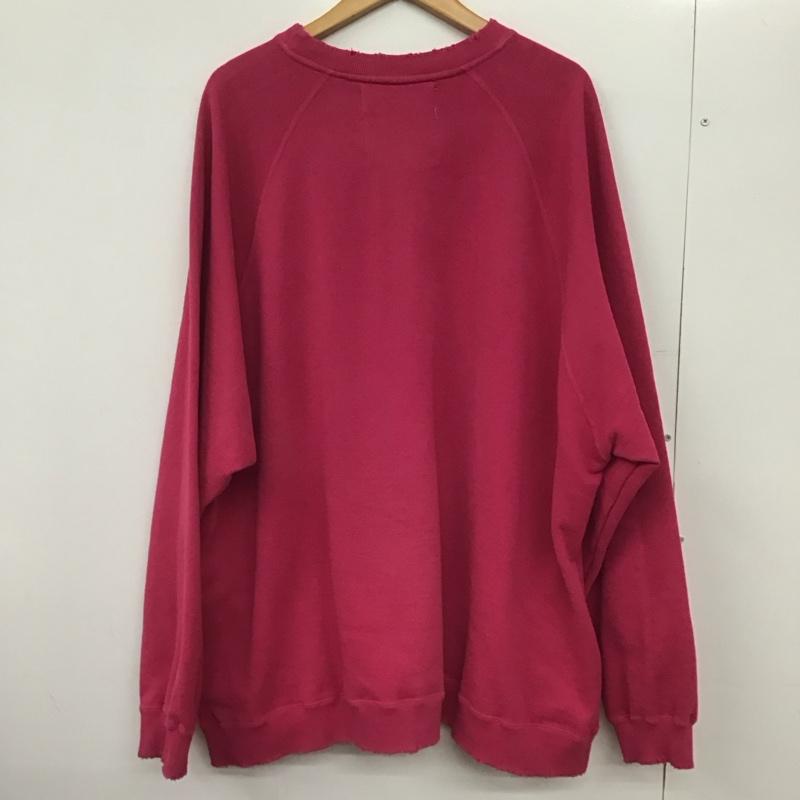 ダイリク DAIRIKU トレーナー 長袖 22AW C-3 Water-repellent Pullover Sweater スウェット L ロゴ、文字 桃 / ピンク /  メンズ USED 古着 中古 10146529