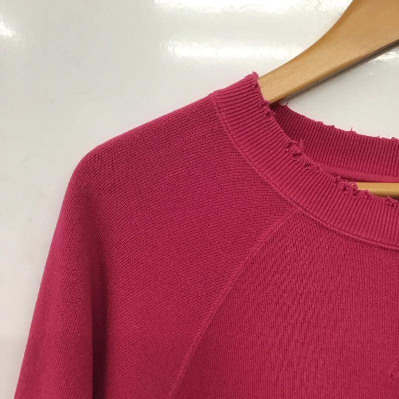 ダイリク DAIRIKU トレーナー 長袖 22AW C-3 Water-repellent Pullover Sweater スウェット L ロゴ、文字 桃 / ピンク /  メンズ USED 古着 中古 10146529