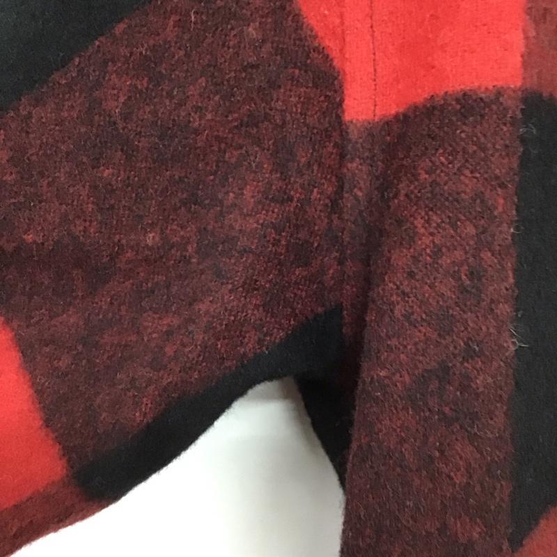ディースクエアード2 DSQUARED2 シャツ、ブラウス 長袖 S79DL0014S53139 ウール混 チェック 46 ロゴ、文字 黒 / ブラック / X 赤 / レッド /  メンズ USED 古着 中古 10146540