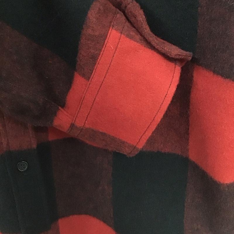 ディースクエアード2 DSQUARED2 シャツ、ブラウス 長袖 S79DL0014S53139 ウール混 チェック 46 ロゴ、文字 黒 / ブラック / X 赤 / レッド /  メンズ USED 古着 中古 10146540
