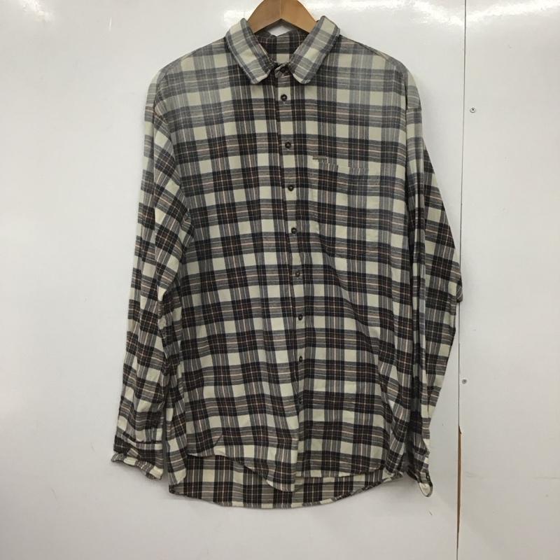 ディースクエアード2 DSQUARED2 シャツ、ブラウス 長袖 S74DM0546 S53994 イタリア製 コットン ネルシャツ ロゴプレート 48 チェック マルチカラー / マルチカラー /  メンズ USED 古着 中古 10146541