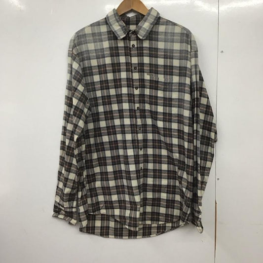 ディースクエアード2 DSQUARED2 シャツ、ブラウス 長袖 S74DM0546 S53994 イタリア製 コットン ネルシャツ ロゴプレート 48 チェック マルチカラー / マルチカラー /  メンズ USED 古着 中古 10146541