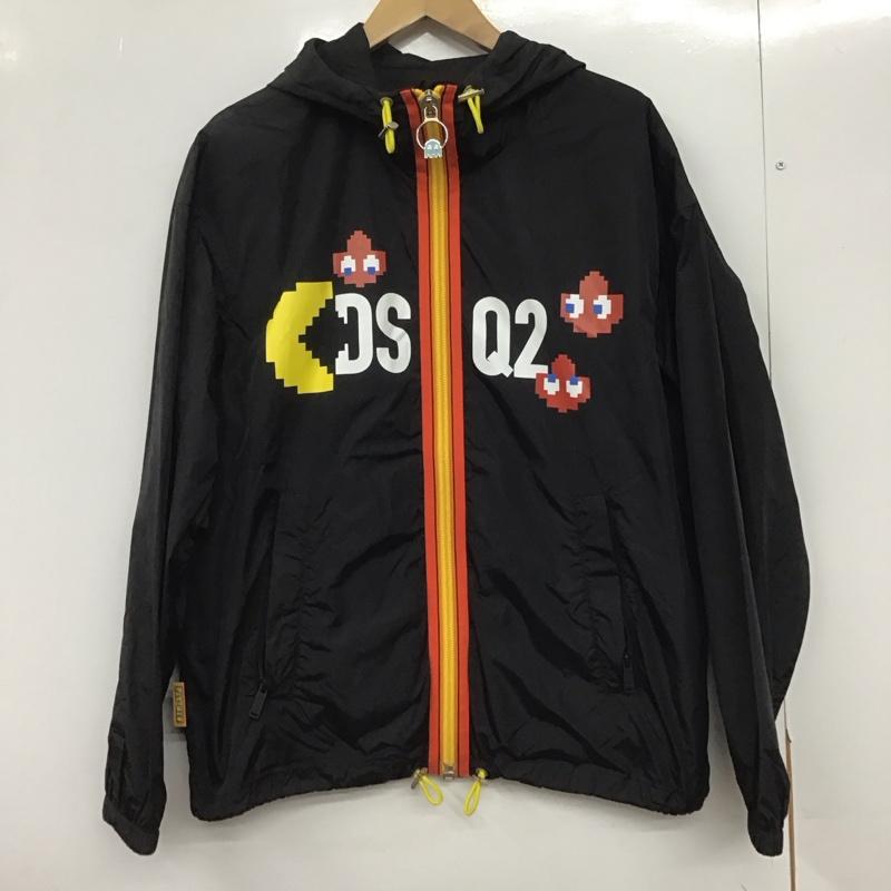 ディースクエアード2 DSQUARED2 ジャケット、上着 ジャケット、ブレザー ジップアップジャケット ナイロンジャケット アウター パックマン 38 プリント 黒 / ブラック /  メンズ USED 古着 中古 10146546