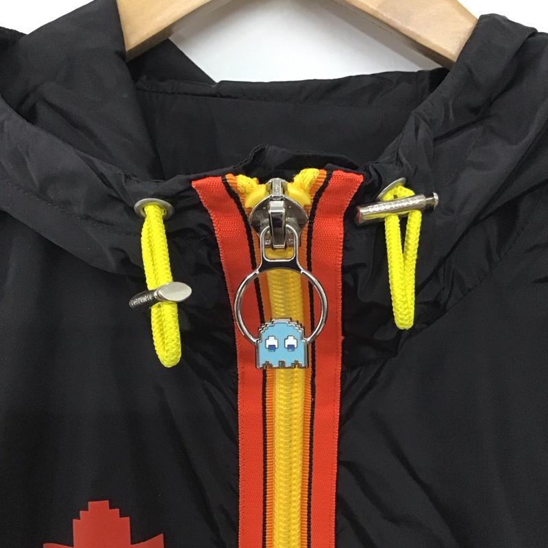 ディースクエアード2 DSQUARED2 ジャケット、上着 ジャケット、ブレザー ジップアップジャケット ナイロンジャケット アウター パックマン 38 プリント 黒 / ブラック /  メンズ USED 古着 中古 10146546