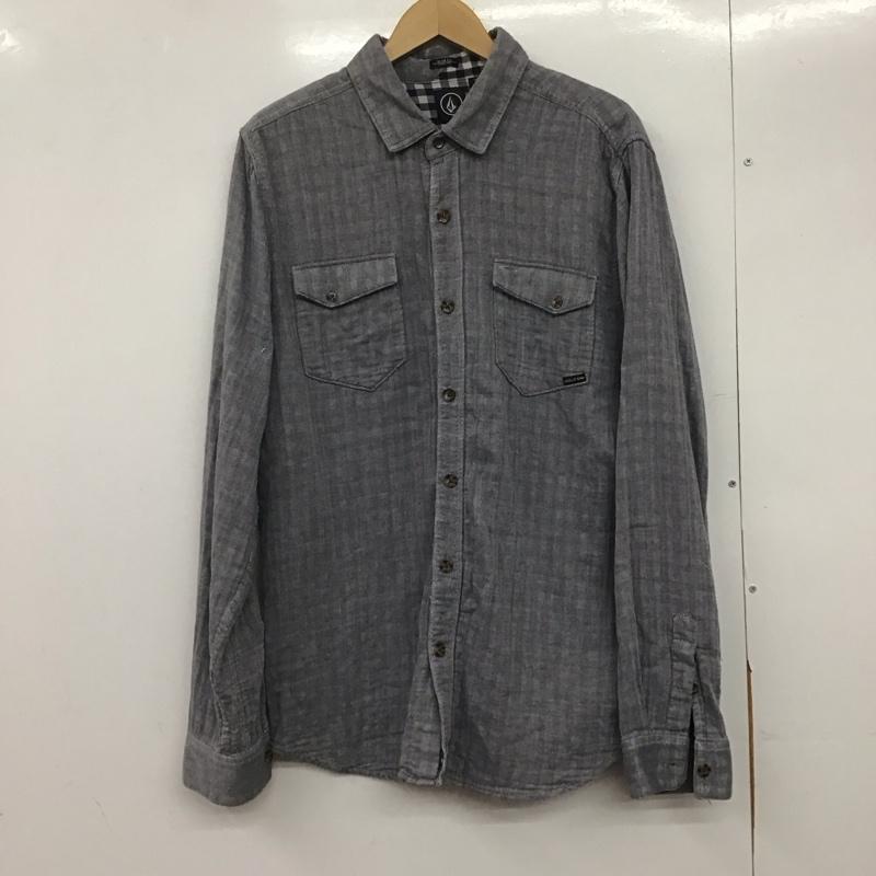 ボルコム VOLCOM シャツ、ブラウス 長袖 長袖シャツ 総柄シャツ カラーシャツ ポケットシャツ XL ロゴ、文字 マルチカラー / マルチカラー /  メンズ USED 古着 中古 10146571