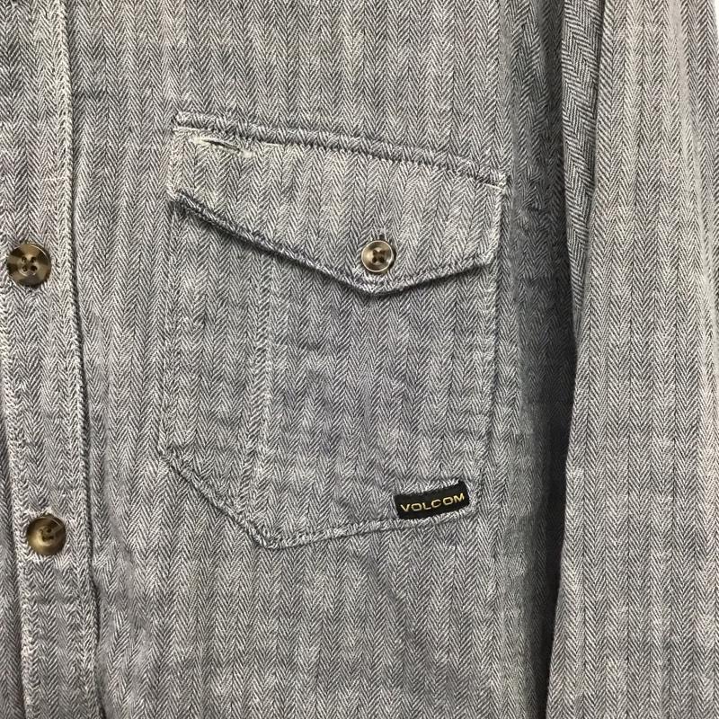 ボルコム VOLCOM シャツ、ブラウス 長袖 長袖シャツ 総柄シャツ カラーシャツ ポケットシャツ XL ロゴ、文字 マルチカラー / マルチカラー /  メンズ USED 古着 中古 10146571
