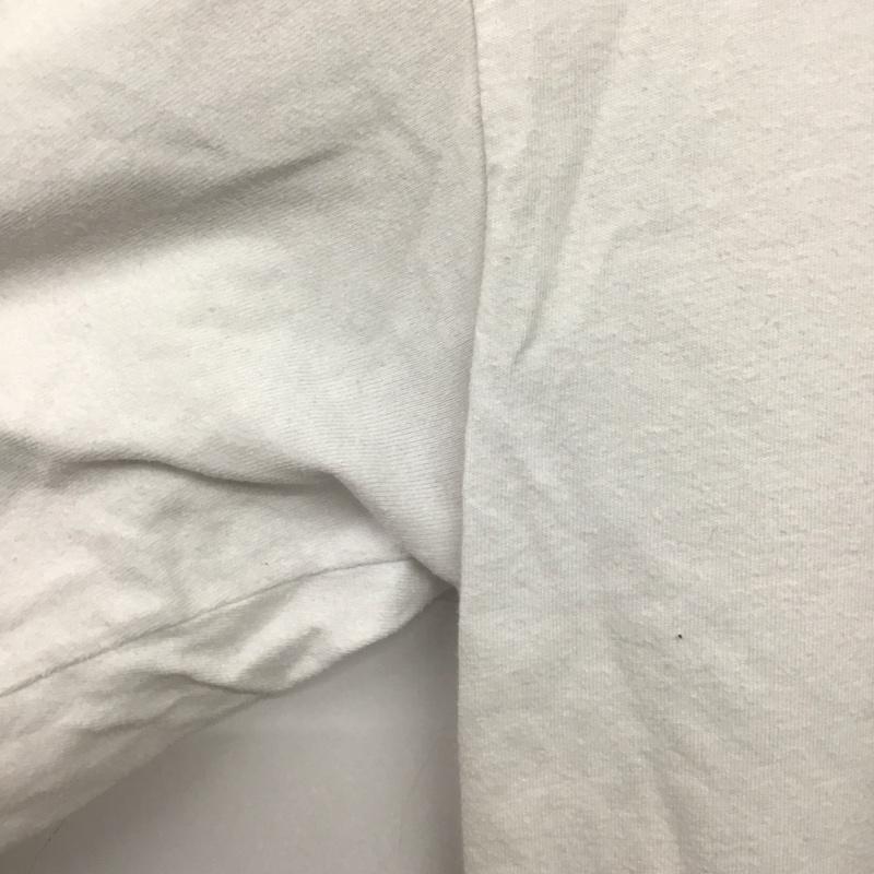 ステューシー STUSSY カットソー 長袖 長袖カットソー プリントカットソー クルーネック L ロゴ、文字 白 / ホワイト /  メンズ USED 古着 中古 10146573