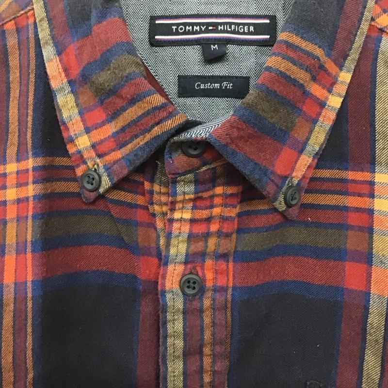 トミーヒルフィガー TOMMY HILFIGER シャツ、ブラウス 長袖 長袖シャツ チェックシャツ カラーシャツ ボタンダウンシャツ M チェック マルチカラー / マルチカラー /  メンズ USED 古着 中古 10146576
