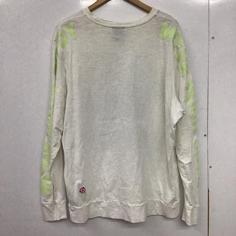 ナイキ NIKE カットソー 長袖 da0630-10 ワールドツアーロングスリーブトップ プリントTシャツ XXL プリント 白 / ホワイト /  メンズ USED 古着 中古 10146577