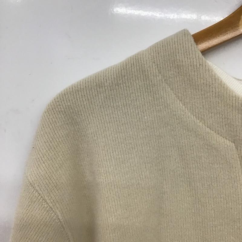 ビームス ハート BEAMS HEART ニット、セーター 長袖 長袖ニットカットソー セーター L 無地 ベージュ / ベージュ /  メンズ USED 古着 中古 10146582