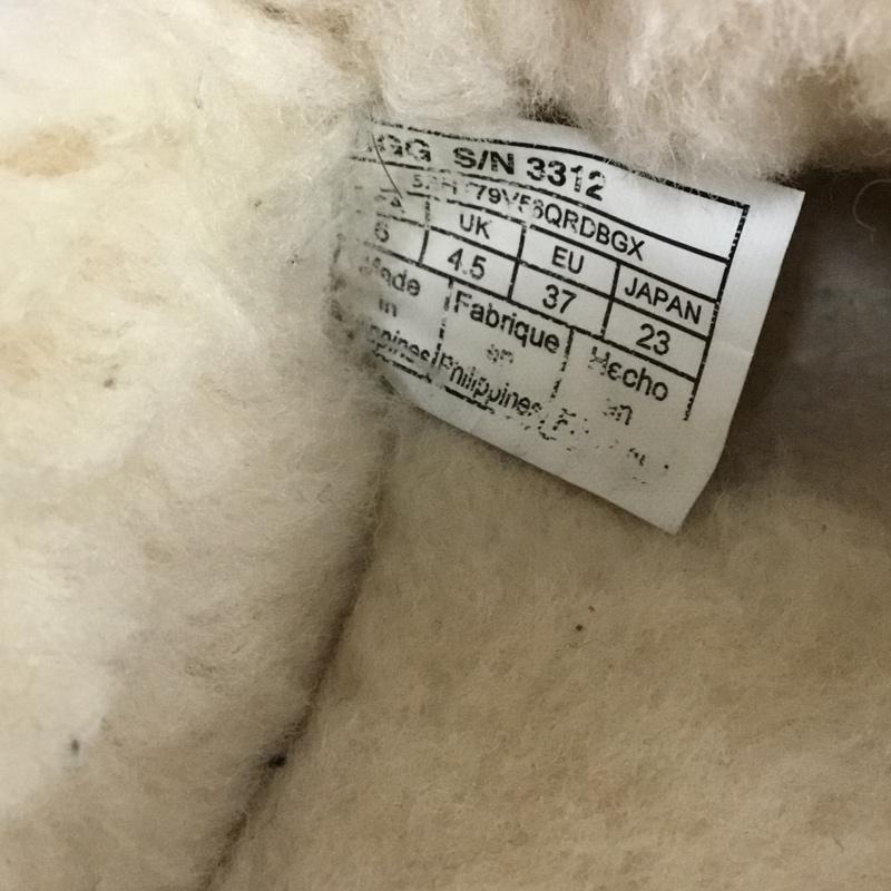 アグ UGG スリッポン スリッポン 3312 Ansley ドライビングモカシン 23cm 箱有 23.0cm ロゴ、文字 ベージュ / ベージュ /  レディース USED 古着 中古 10146585