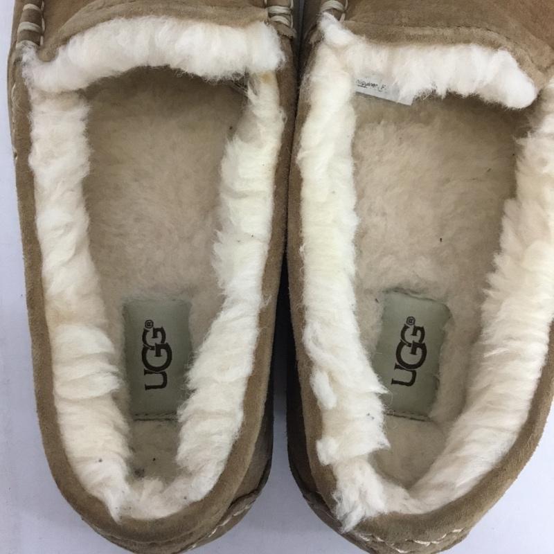 アグ UGG スリッポン スリッポン 3312 Ansley ドライビングモカシン 23cm 箱有 23.0cm ロゴ、文字 ベージュ / ベージュ /  レディース USED 古着 中古 10146585