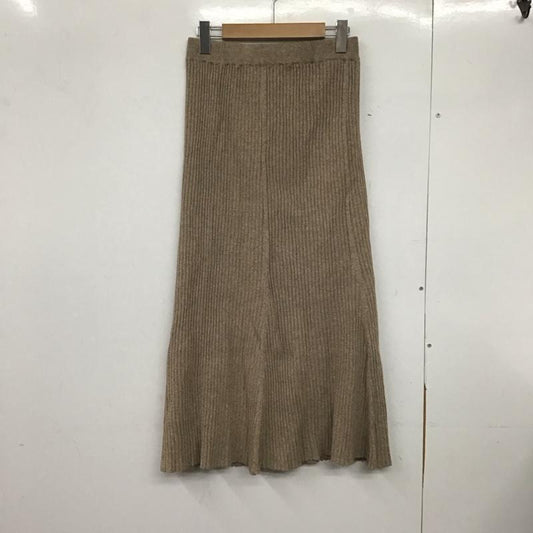 フリークスストア FREAK S STORE スカート ロングスカート 1111248901930 ニットスカート リブスカート FREE 無地 茶 / ブラウン /  レディース USED 古着 中古 10146613