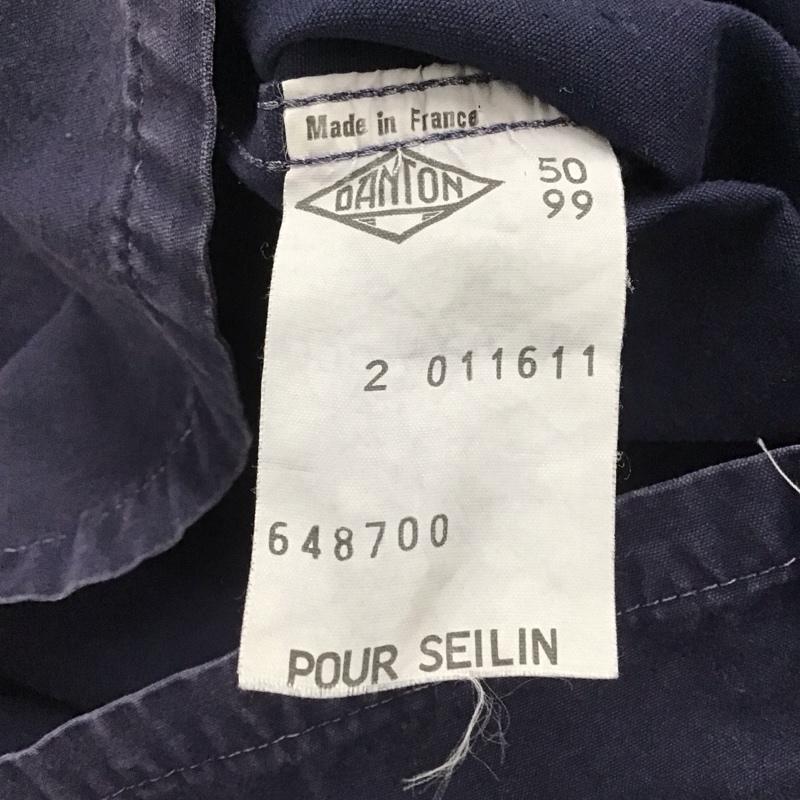 ダントン Danton シャツ、ブラウス 長袖 旧タグ　フランス製　ユーロワーク　プルオーバーシャツ 2 無地 紺 / ネイビー / navy メンズ USED 古着 中古 10146619