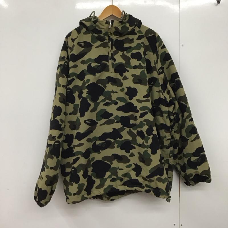 アベイシングエイプ A BATHING APE ジャケット、上着 ジャケット、ブレザー プルオーバージャケット アウター プルオーバージャケット XL カモフラージュ柄・迷彩 マルチカラー / マルチカラー /  メンズ USED 古着 中古 10146621