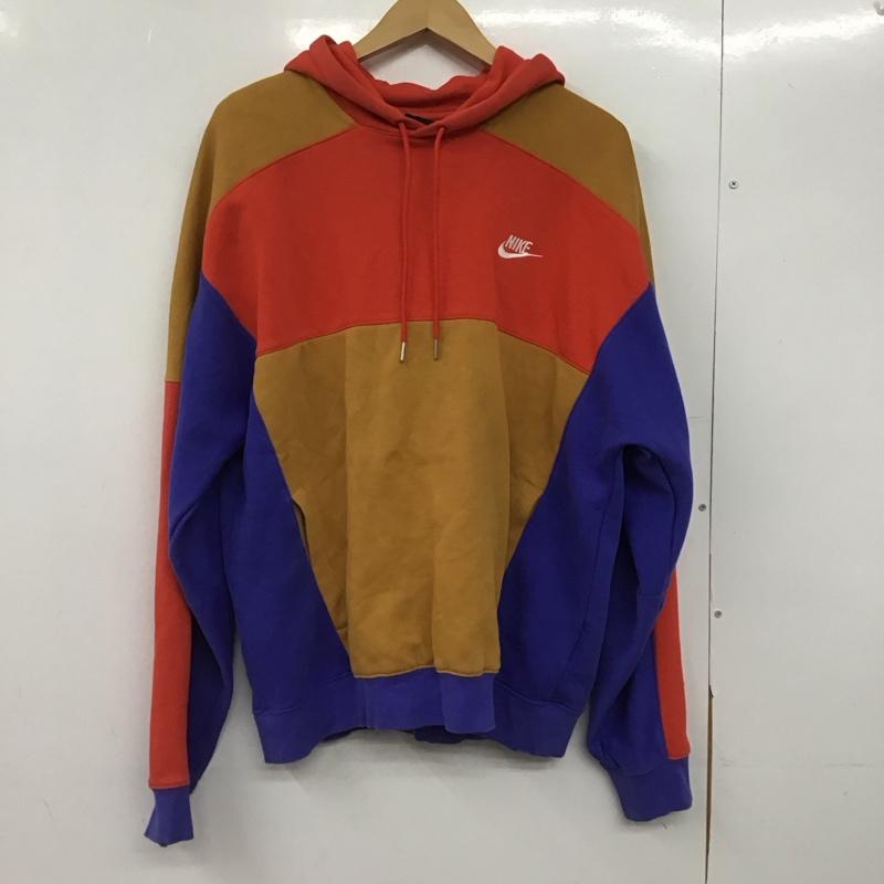 ナイキ NIKE パーカー 長袖 長袖パーカー プルオーバーパーカー スウェット XL ロゴ、文字 マルチカラー / マルチカラー /  メンズ USED 古着 中古 10146625