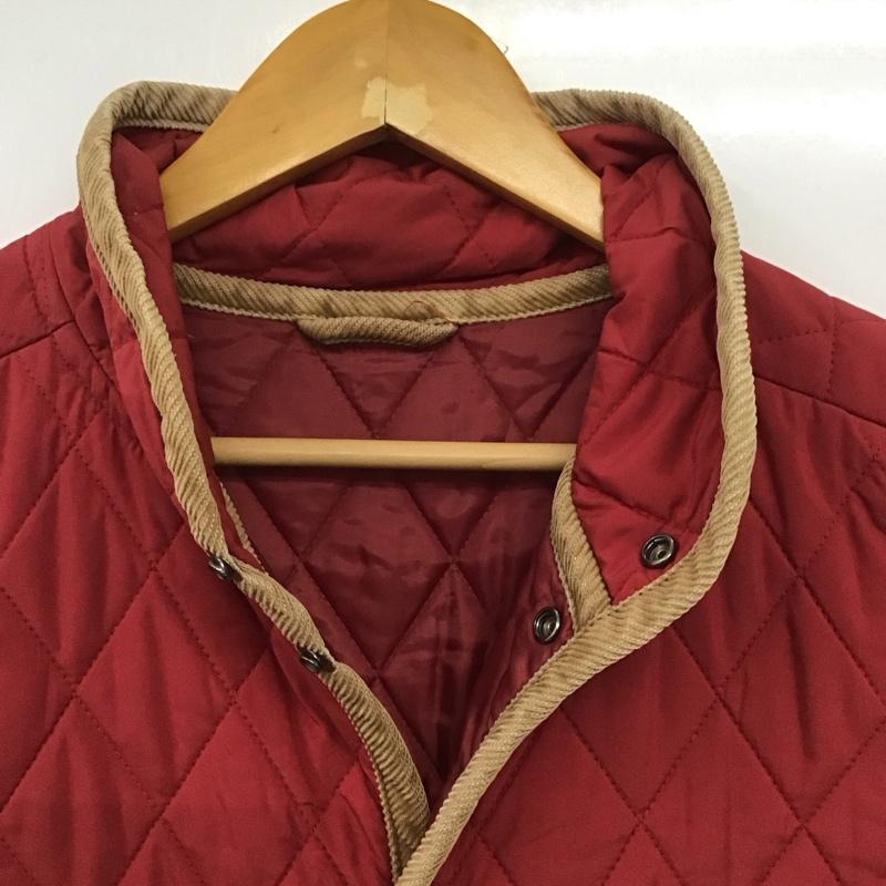 チャップス CHAPS ジャケット、上着 ジャケット、ブレザー キルティングジャケット アウター カラージャケット フロントボタン 無地 えんじ / ワインレッド /  メンズ USED 古着 中古 10146626