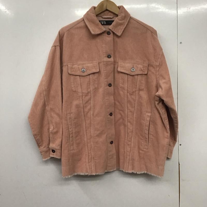 ザラ ZARA ジャケット、上着 ジャケット、ブレザー コーデュロイジャケット M 無地 桃 / ピンク /  レディース USED 古着 中古 10146633