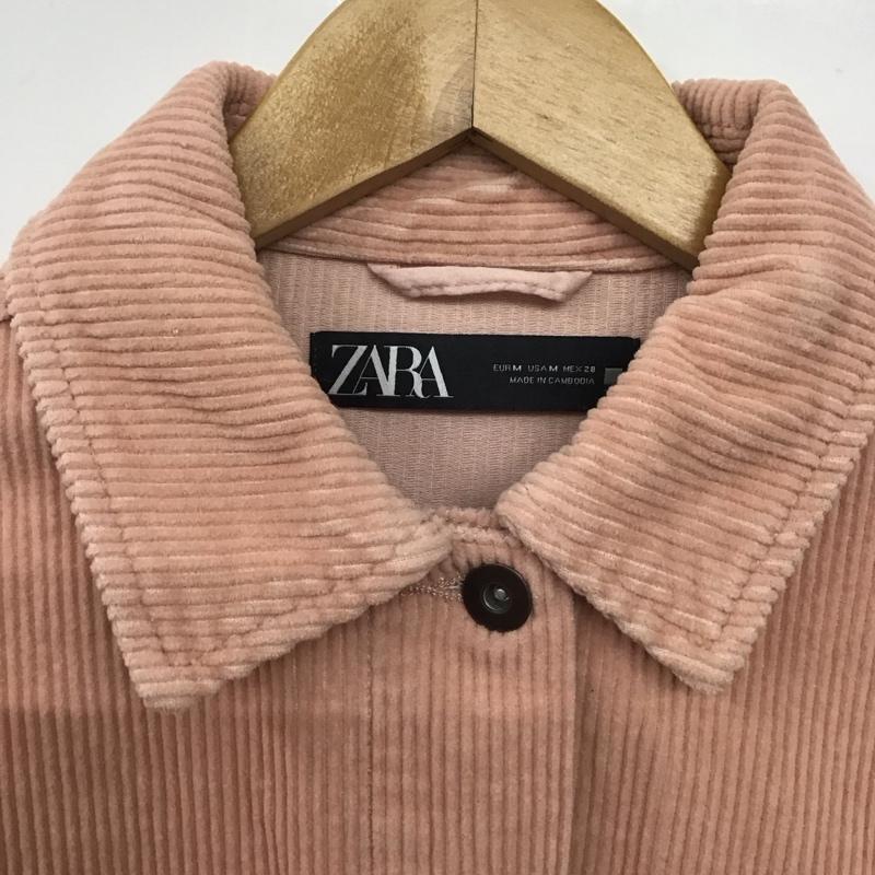 ザラ ZARA ジャケット、上着 ジャケット、ブレザー コーデュロイジャケット M 無地 桃 / ピンク /  レディース USED 古着 中古 10146633