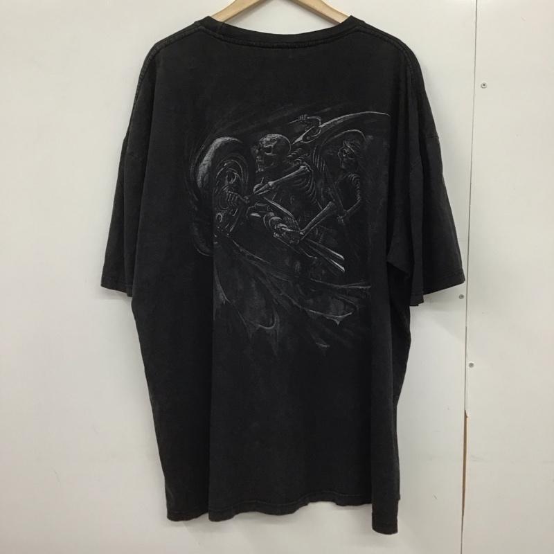 古着 USED シャツ、ブラウス 半袖 半袖カットソー プリントTシャツ クルーネックカットソー プリント ダークグレー / ダークグレー /  メンズ USED 古着 中古 10146662