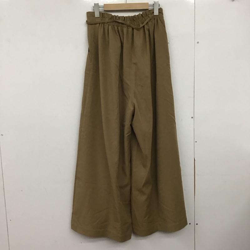 アズールバイマウジー AZUL BY MOUSSY パンツ ワークパンツ、ペインターパンツ 250hsm31-168c ソフトタッチギャザーワイドパンツ M 無地 ベージュ / ベージュ /  レディース USED 古着 中古 10146681