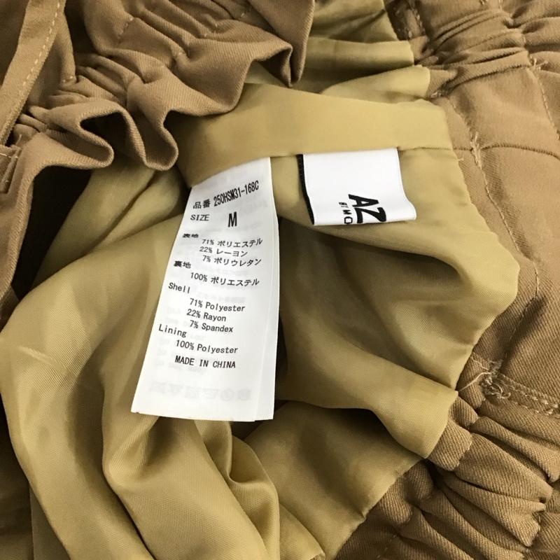 アズールバイマウジー AZUL BY MOUSSY パンツ ワークパンツ、ペインターパンツ 250hsm31-168c ソフトタッチギャザーワイドパンツ M 無地 ベージュ / ベージュ /  レディース USED 古着 中古 10146681