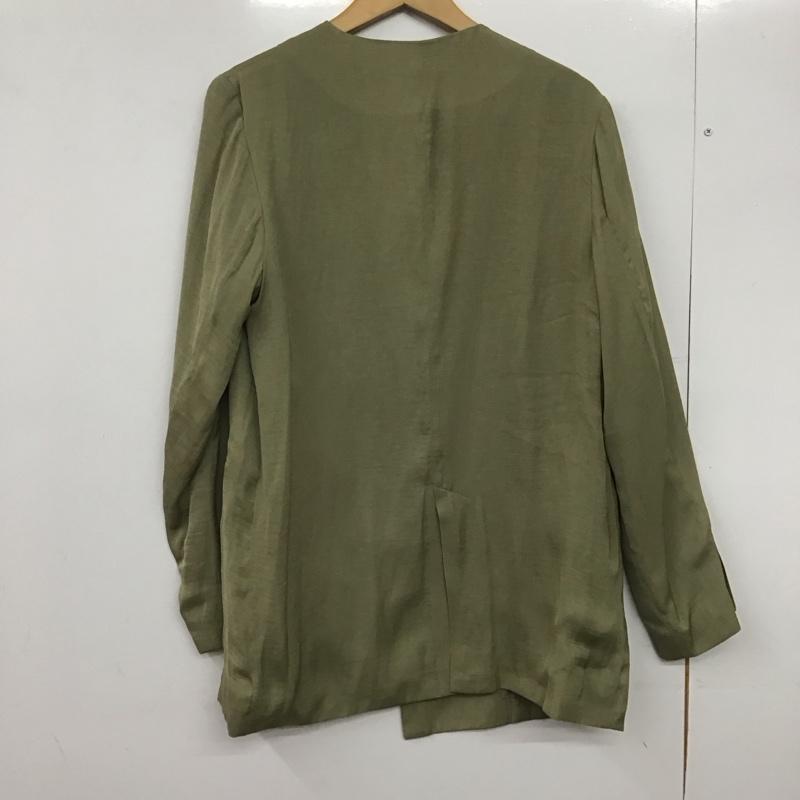 アングリッド Ungrid ジャケット、上着 ジャケット、ブレザー 112010133201-01 ヴィンテージサテンカラージャケット FREE 無地 緑 / グリーン /  レディース USED 古着 中古 10146686