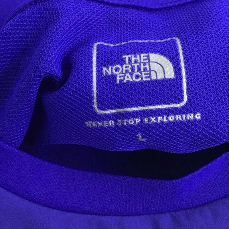 ザノースフェイス THE NORTH FACE カットソー 長袖 nt11982 アウトドアカットソー アンダーウェア L ロゴ、文字 青 / ブルー /  メンズ USED 古着 中古 10146702