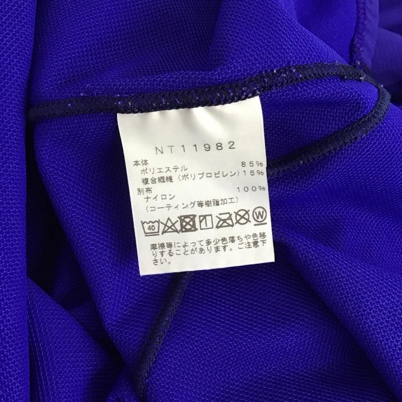 ザノースフェイス THE NORTH FACE カットソー 長袖 nt11982 アウトドアカットソー アンダーウェア L ロゴ、文字 青 / ブルー /  メンズ USED 古着 中古 10146702