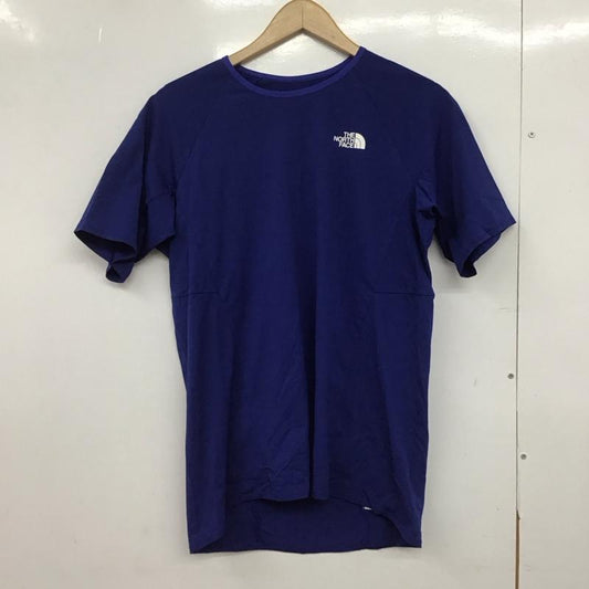 ザノースフェイス THE NORTH FACE Tシャツ 半袖 nt31996 半袖カットソー プリントTシャツ L ロゴ、文字 青 / ブルー /  メンズ USED 古着 中古 10146704