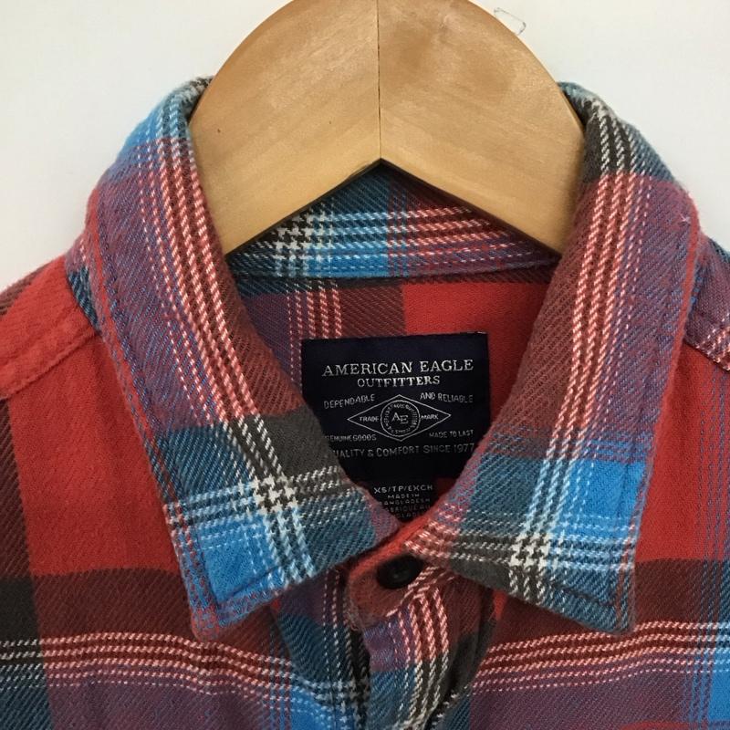 アメリカンイーグル AMERICANEAGLE シャツ、ブラウス 長袖 長袖シャツ チェックシャツ カラーシャツ XS チェック マルチカラー / マルチカラー /  メンズ USED 古着 中古 10146708