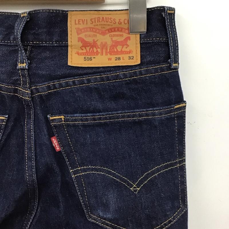 リーバイストラウスアンドコー Levi Strauss & co. パンツ デニム、ジーンズ デニムパンツ スリムパンツ カジュアルパンツ 28インチ 無地 インディゴ / インディゴ /  メンズ USED 古着 中古 10146724
