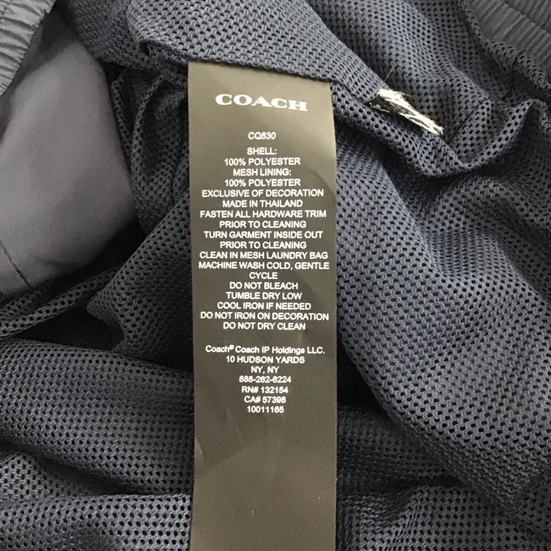 コーチ COACH ジャケット、上着 ジャンパー、ブルゾン ジップアップジャケット ナイロンジャケット アウター M ロゴ、文字 紺 / ネイビー /  メンズ USED 古着 中古 10146729