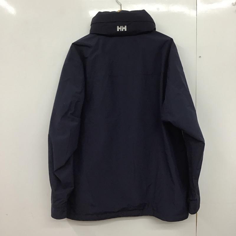 ヘリーハンセン HELLY HANSEN ジャケット、上着 ジャンパー、ブルゾン ジップアップジャケット ナイロンジャケット アウター スタンドカラー L ロゴ、文字 紺 / ネイビー /  メンズ USED 古着 中古 10146730