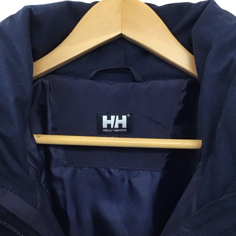 ヘリーハンセン HELLY HANSEN ジャケット、上着 ジャンパー、ブルゾン ジップアップジャケット ナイロンジャケット アウター スタンドカラー L ロゴ、文字 紺 / ネイビー /  メンズ USED 古着 中古 10146730
