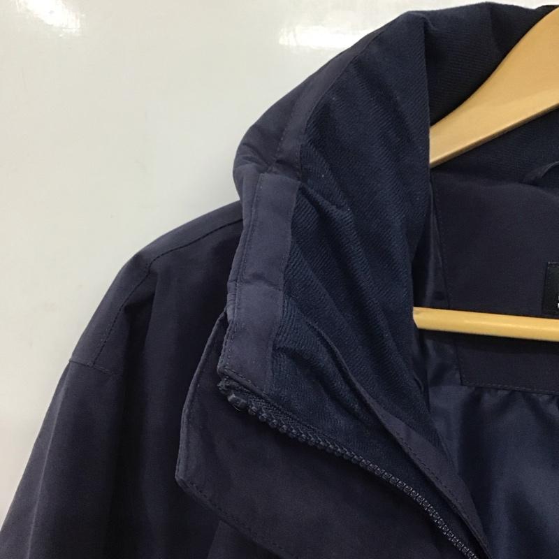 ヘリーハンセン HELLY HANSEN ジャケット、上着 ジャンパー、ブルゾン ジップアップジャケット ナイロンジャケット アウター スタンドカラー L ロゴ、文字 紺 / ネイビー /  メンズ USED 古着 中古 10146730