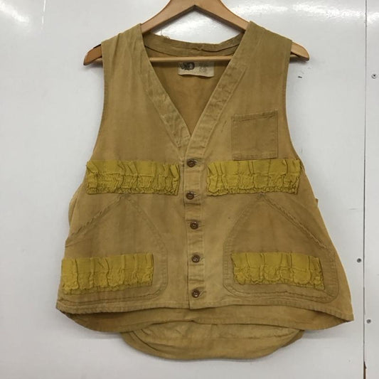 古着 USED ベスト ベスト ベスト ノースリーブカットソー 前ボタン L 無地 マルチカラー / マルチカラー /  メンズ USED 古着 中古 10146743