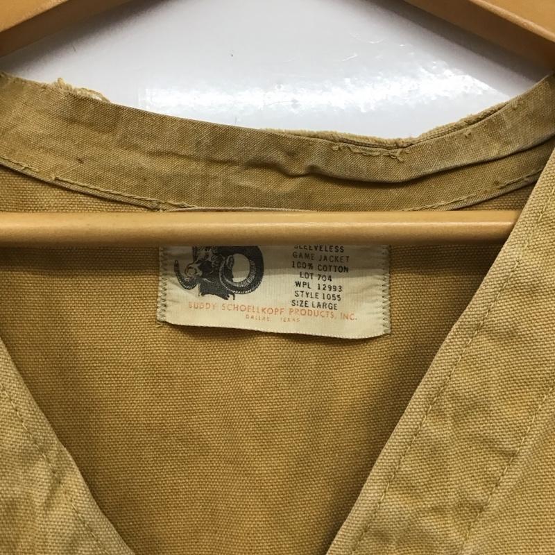 古着 USED ベスト ベスト ベスト ノースリーブカットソー 前ボタン L 無地 マルチカラー / マルチカラー /  メンズ USED 古着 中古 10146743