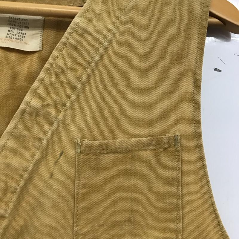 古着 USED ベスト ベスト ベスト ノースリーブカットソー 前ボタン L 無地 マルチカラー / マルチカラー /  メンズ USED 古着 中古 10146743