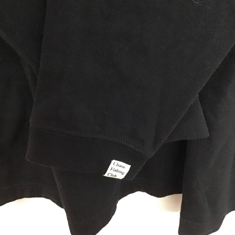 カオス フィッシング クラブ Chaos Fishing Club カットソー 長袖 長袖カットソー プリントカットソー クルーネック L プリント 黒 / ブラック /  メンズ USED 古着 中古 10146755