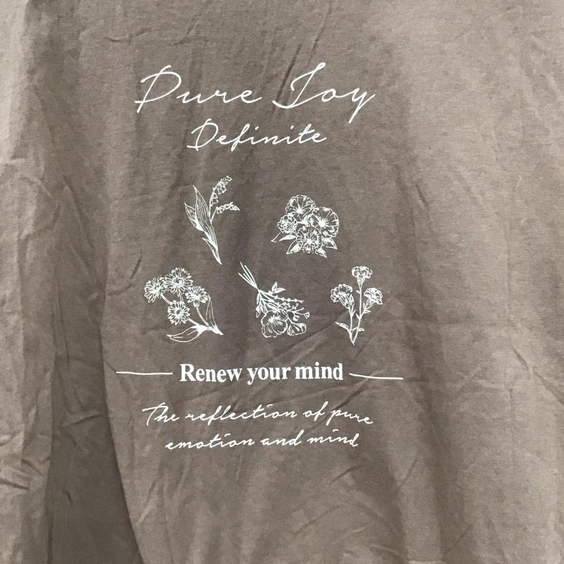 エヘカソポ ehka sopo Tシャツ 半袖 FREE 無地 茶 / ブラウン /  レディース USED 古着 中古 10146768