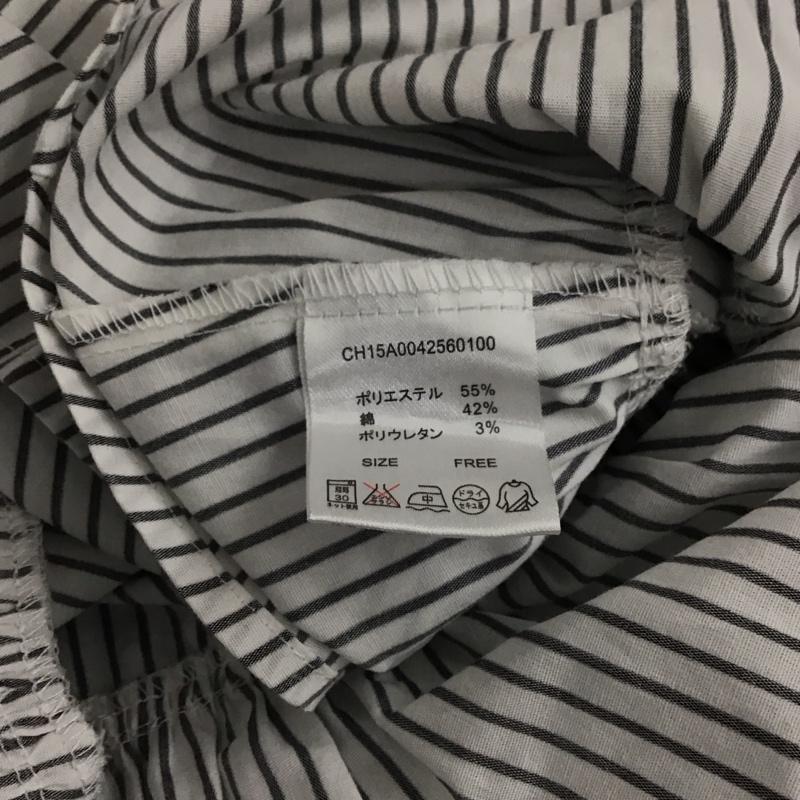 フーズフーチコ who s who Chico カットソー 半袖 FREE ストライプ 白 / ホワイト /  レディース USED 古着 中古 10146778